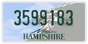 3599183  license plate in NH