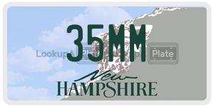 35MM  license plate in NH