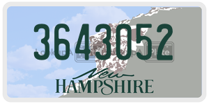 3643052  license plate in NH