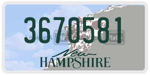 3670581  license plate in NH