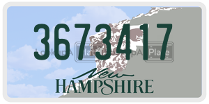 3673417  license plate in NH