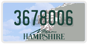 3678006  license plate in NH