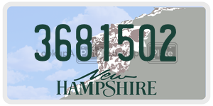3681502  license plate in NH