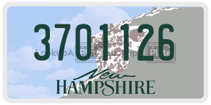 3701126  license plate in NH