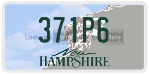 371P6  license plate in NH