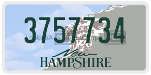 3757734 license plate in New Hampshire
