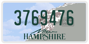 3769476 license plate in New Hampshire
