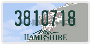 3810718 license plate in New Hampshire