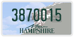 3870015  license plate in NH