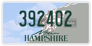392402  license plate in NH