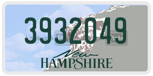 3932049  license plate in NH