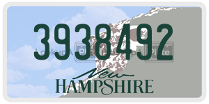 3938492  license plate in NH