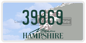 39869  license plate in NH