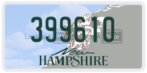 399610 license plate in New Hampshire