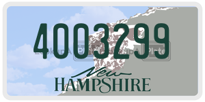 4003299 license plate in New Hampshire