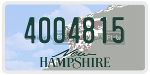 4004815 license plate in New Hampshire