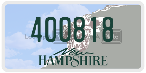 400818  license plate in NH