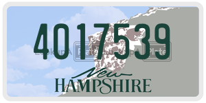 4017539  license plate in NH