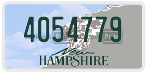 4054779  license plate in NH