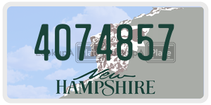 4074857  license plate in NH