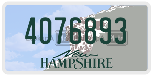 4076893  license plate in NH