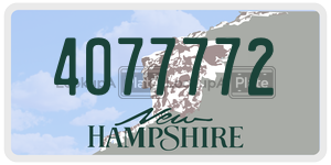 4077772  license plate in NH