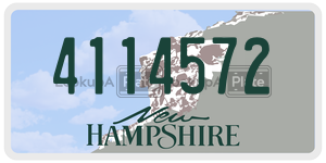 4114572 license plate in New Hampshire