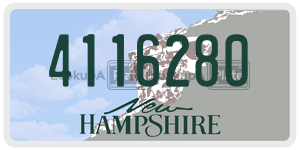4116280 license plate in New Hampshire