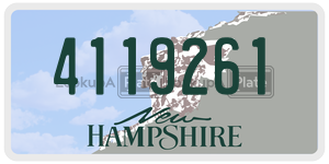 4119261  license plate in NH