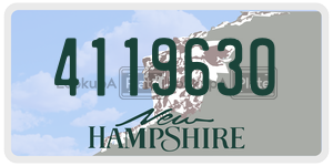 4119630  license plate in NH