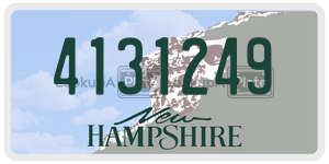 4131249  license plate in NH