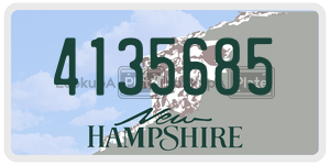 4135685  license plate in NH