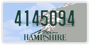 4145094 license plate in New Hampshire