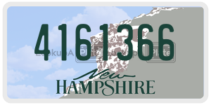 4161366  license plate in NH
