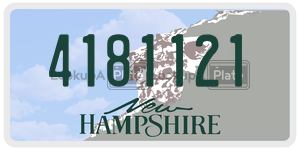 4181121  license plate in NH