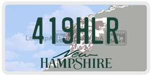 419HLR  license plate in NH