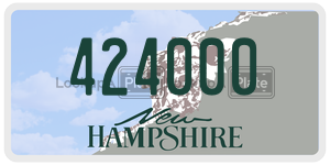 424000  license plate in NH