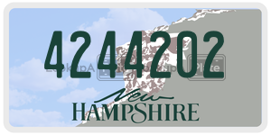 4244202  license plate in NH