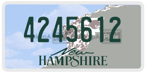 4245612  license plate in NH