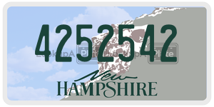 4252542  license plate in NH