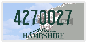 4270027  license plate in NH
