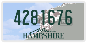 4281676  license plate in NH