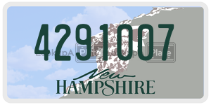 4291007  license plate in NH