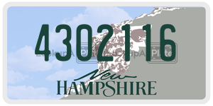 4302116  license plate in NH