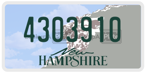 4303910  license plate in NH