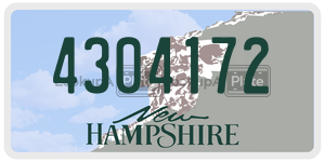 4304172  license plate in NH