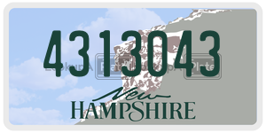 4313043  license plate in NH