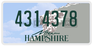 4314378  license plate in NH