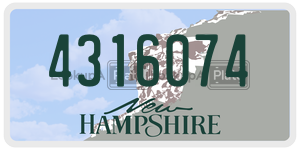 4316074  license plate in NH