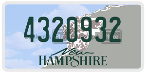 4320932  license plate in NH